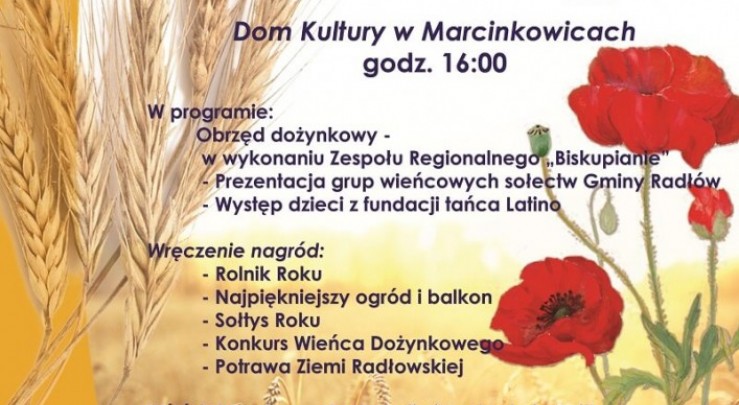 Zmiana terminu Dożynek Gminnych